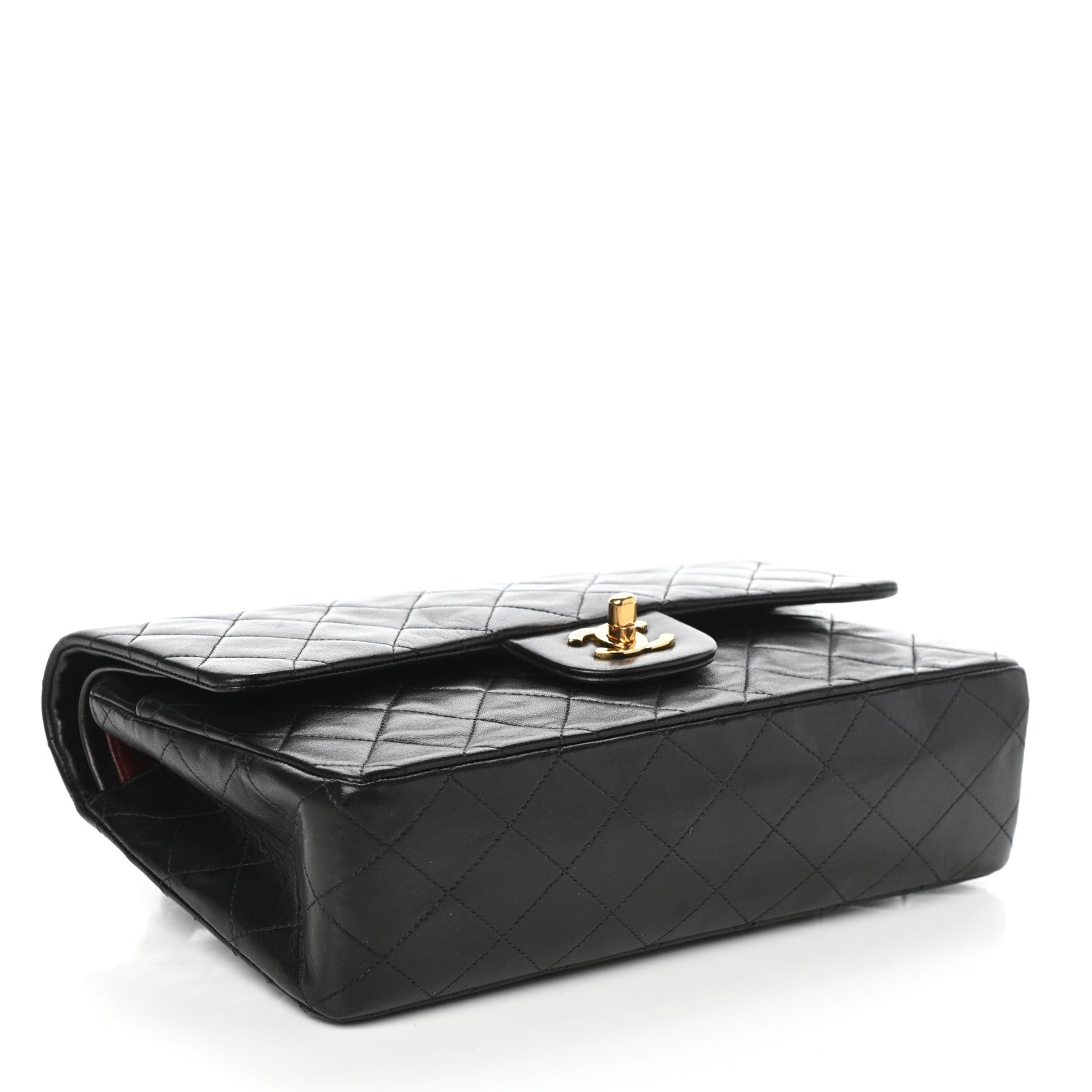 Chanel Lambskin Quilted Medium Double Flap Black 4 of 10