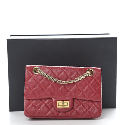 Chanel Aged Calfskin Quilted 2.55 Reissue Mini Flap Red 11 of 11