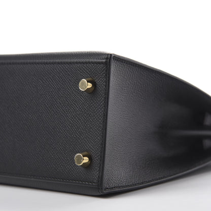 Hermes Epsom Kelly Sellier 25 Black 7 of 11