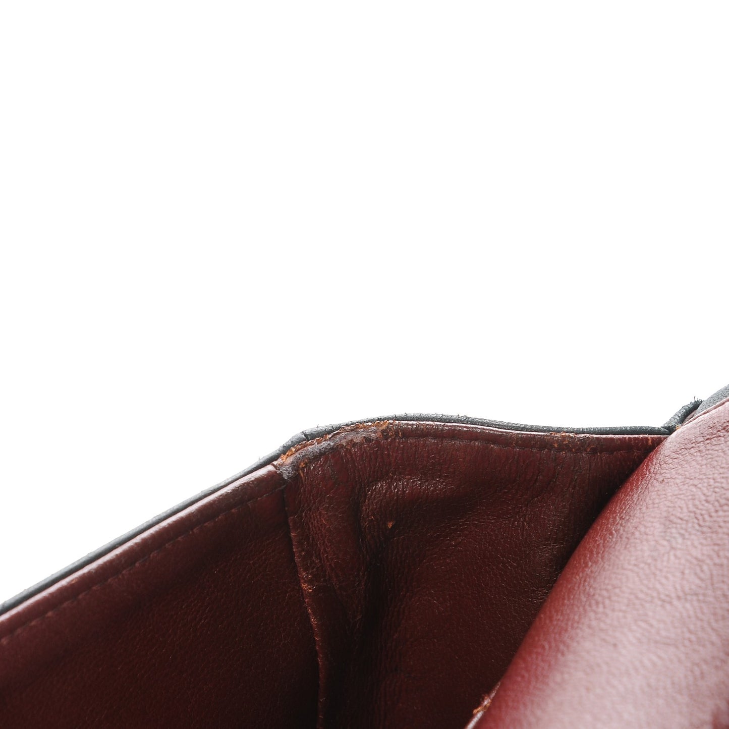 Lambskin Chevron Quilted Medium Double Flap Black