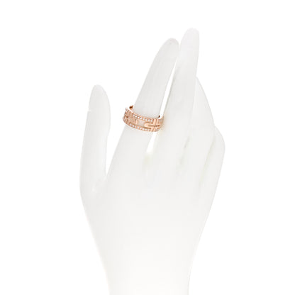 Bulgari 18K Rose Gold Diamond Parentesi Ring 56 7.5 2 of 4