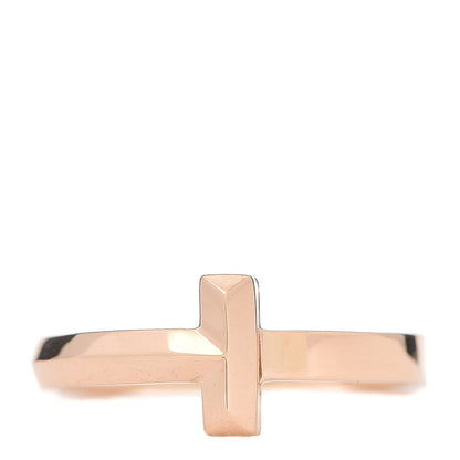 Tiffany 18K Rose Gold T T1 Ring 44 3 1 of 4