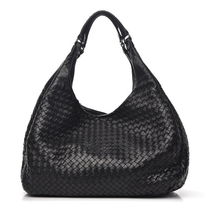 Bottega Veneta Nappa Intrecciato Large Campana Nero Black 2 of 10