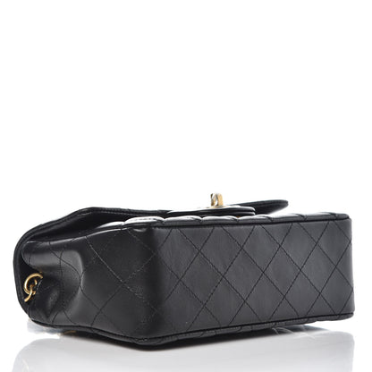Chanel Lambskin Quilted Mini Rectangular Flap Black 3 of 9