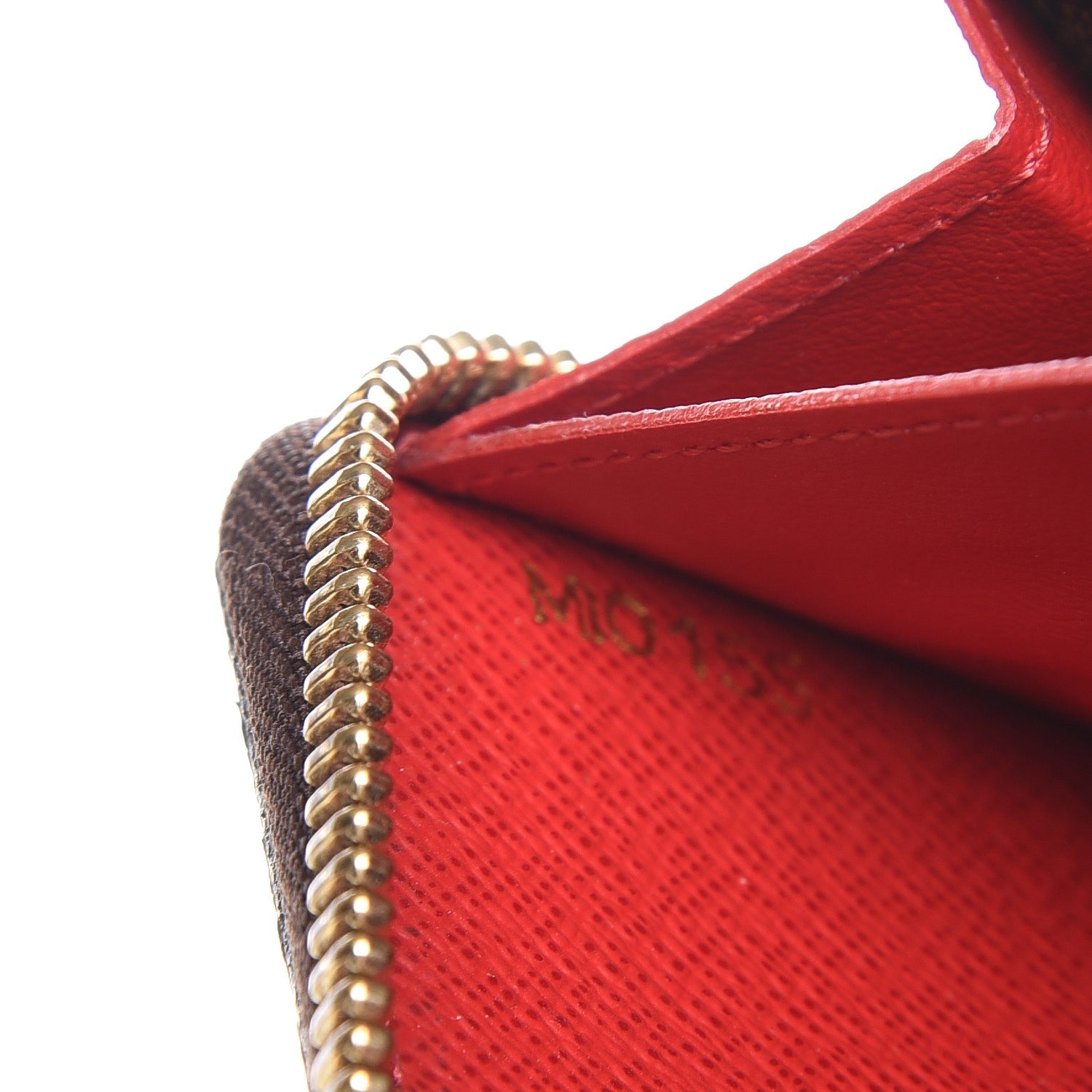 Louis Vuitton Damier Ebene Clemence Wallet Cherry 8 of 9