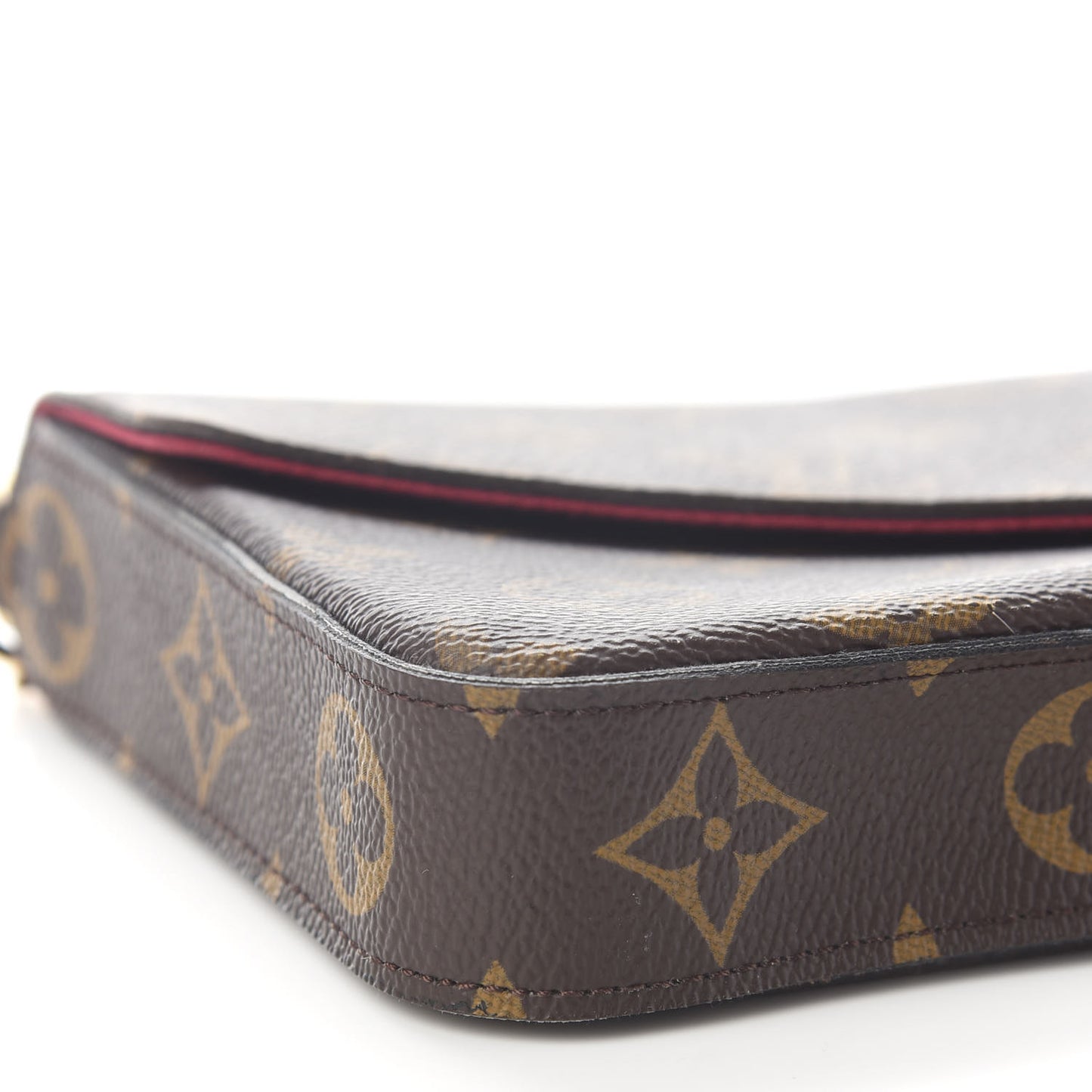 Monogram Pochette Felicie Chain Wallet Fuchsia