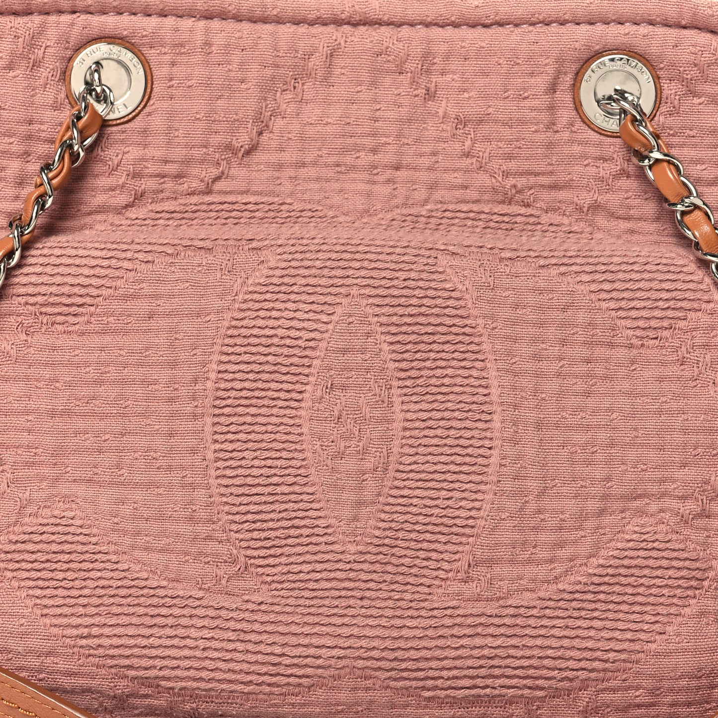 Canvas Large Double Face Tote Pink