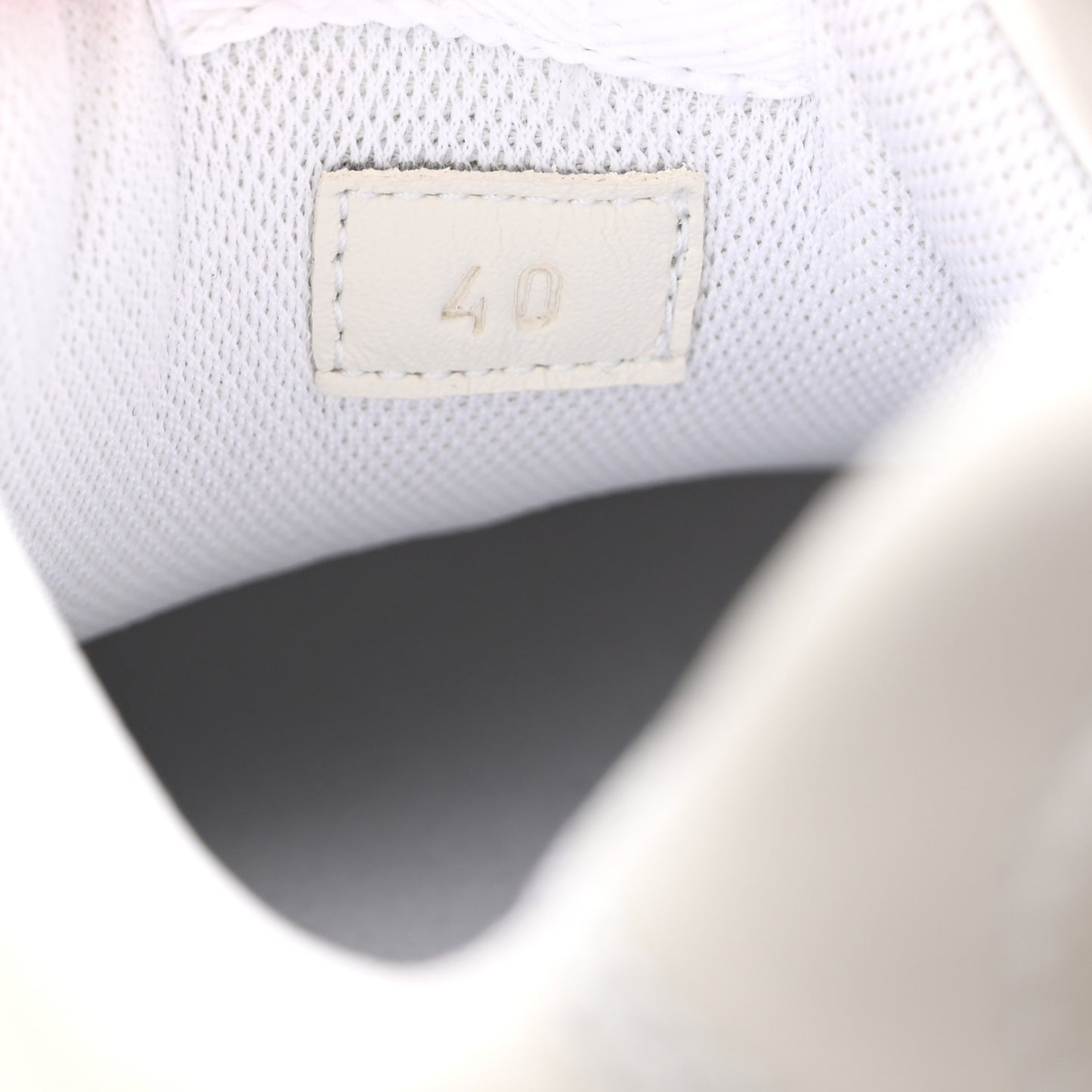Calfskin Web Womens Platform Sneakers 40 White