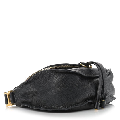 Chloe Calfskin Medium Marcie Round Zip Crossbody Bag Black 4 of 11