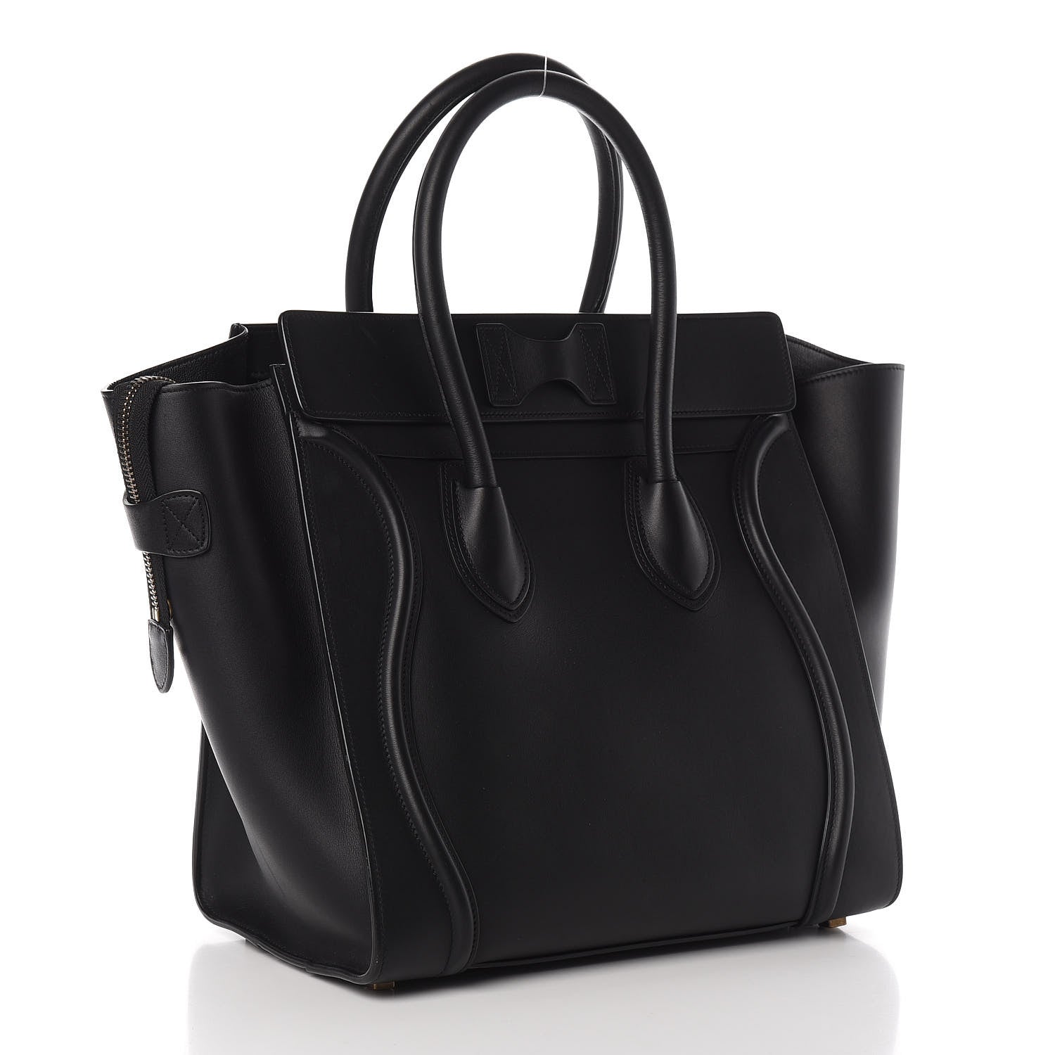 Celine Smooth Calfskin Mini Luggage Black 3 of 11