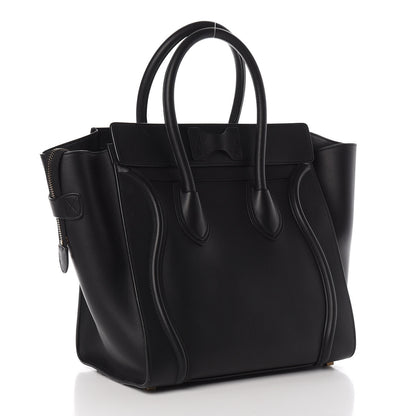Celine Smooth Calfskin Mini Luggage Black 3 of 11
