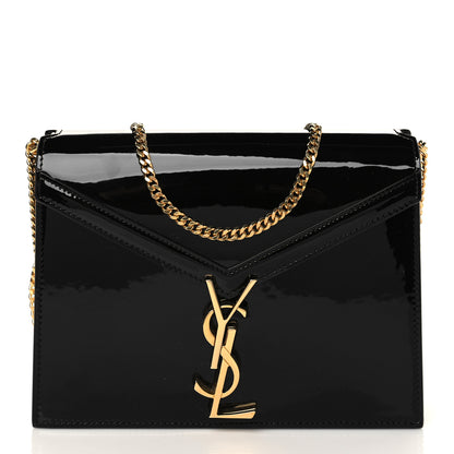 Saint Laurent Patent Monogram Cassandra Clasp Bag Black 1 of 5