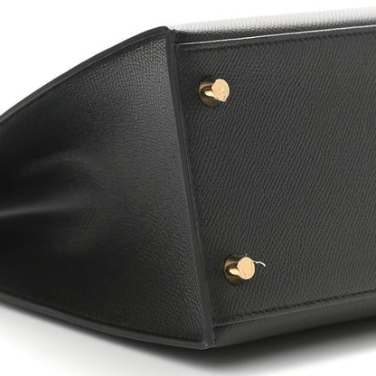Hermes Epsom Casaque Kelly Sellier 28 Bleu Indigo Black Bleu Frida 9 of 11