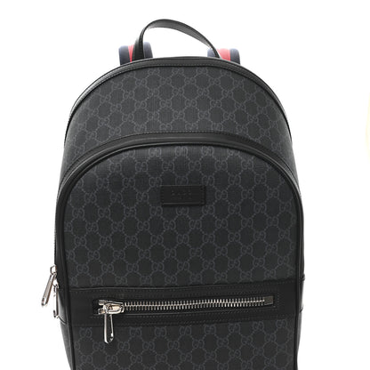 Gucci GG Supreme Monogram Backpack Grey Black 6 of 8