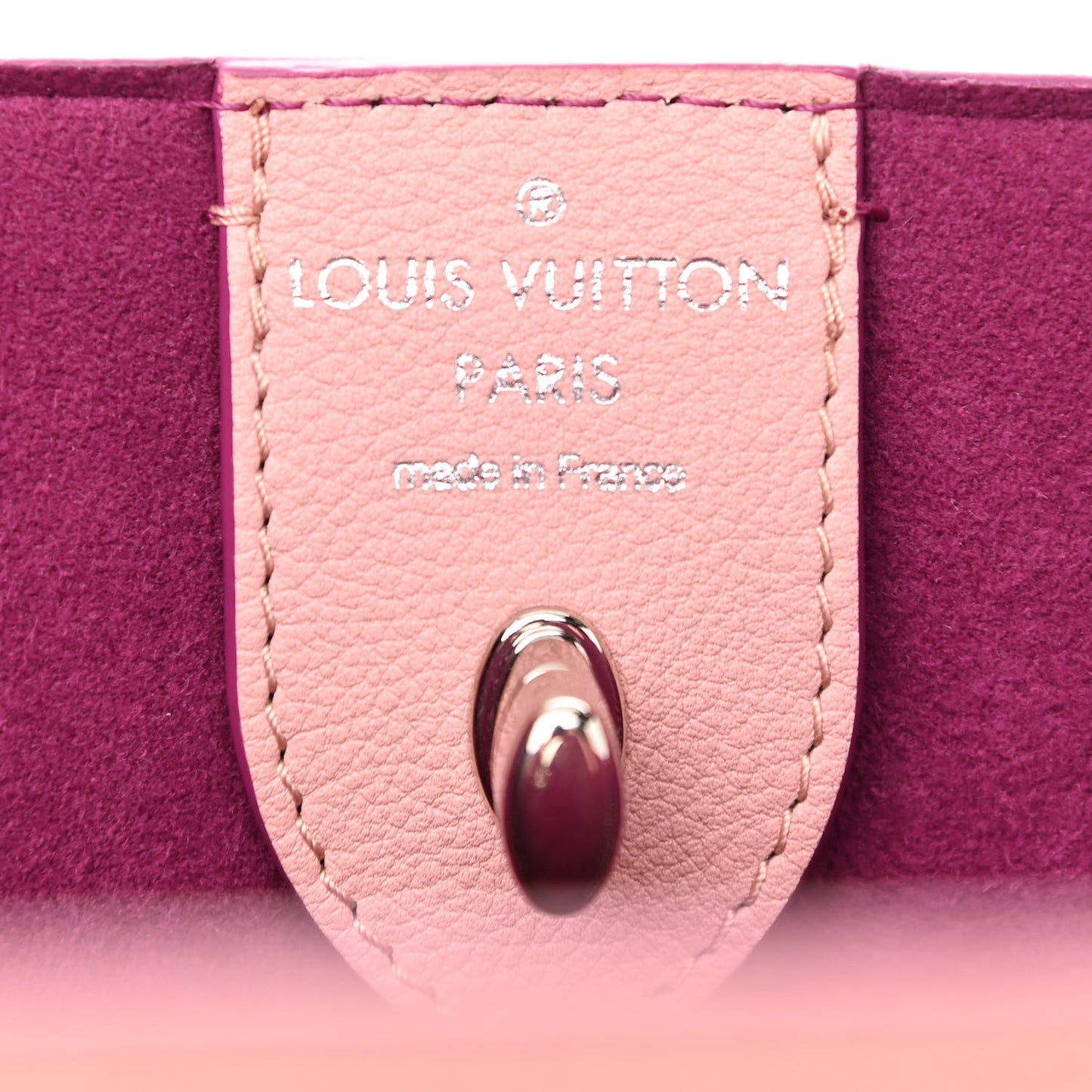Calfskin Perforated Lockme Cabas Rose Poudre Creme