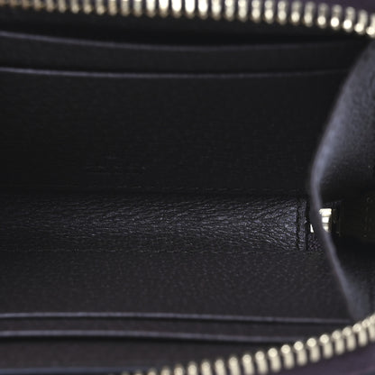 Gucci GG Supreme Monogram Textured Dollar Calfskin Web Ophidia Zip Around Card Case Wallet Beige Ebony New Acero 5 of 9