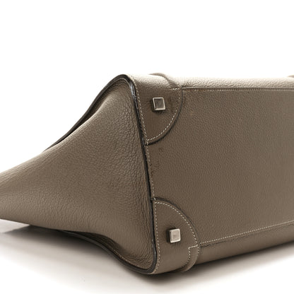 Celine Drummed Calfskin Mini Luggage Souris 7 of 10
