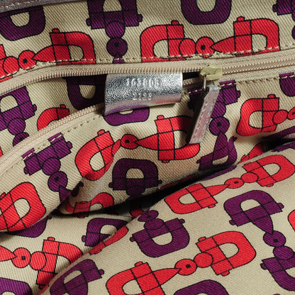 Gucci Guccissima Medium Princy Tote Silver 9 of 17