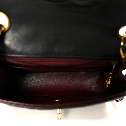 Chanel Lambskin Quilted Mini Square Flap Bag Black 5 of 12