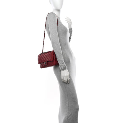 Chanel Caviar Quilted Medium Double Flap Red 2 of 10