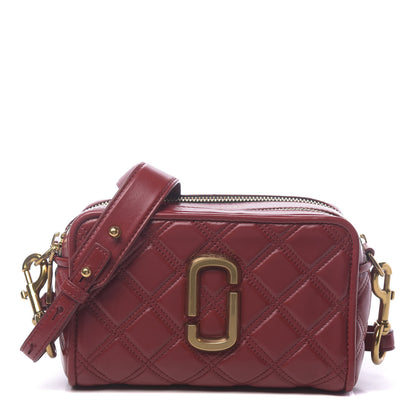 Marc Jacobs Calfskin Quilted The Softshot 21 Bag Red 1 of 10