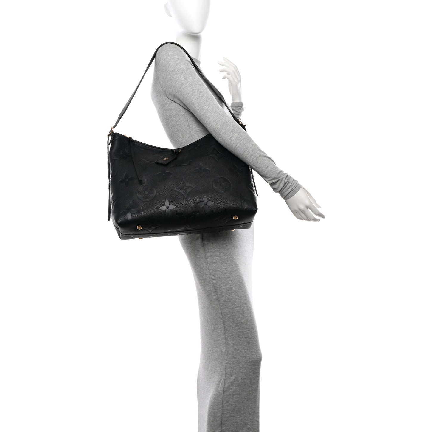 Louis Vuitton Empreinte Monogram Giant CarryAll MM Black 2 of 11