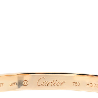 Cartier 18K Yellow Gold LOVE Cuff Bracelet 17 3 of 3