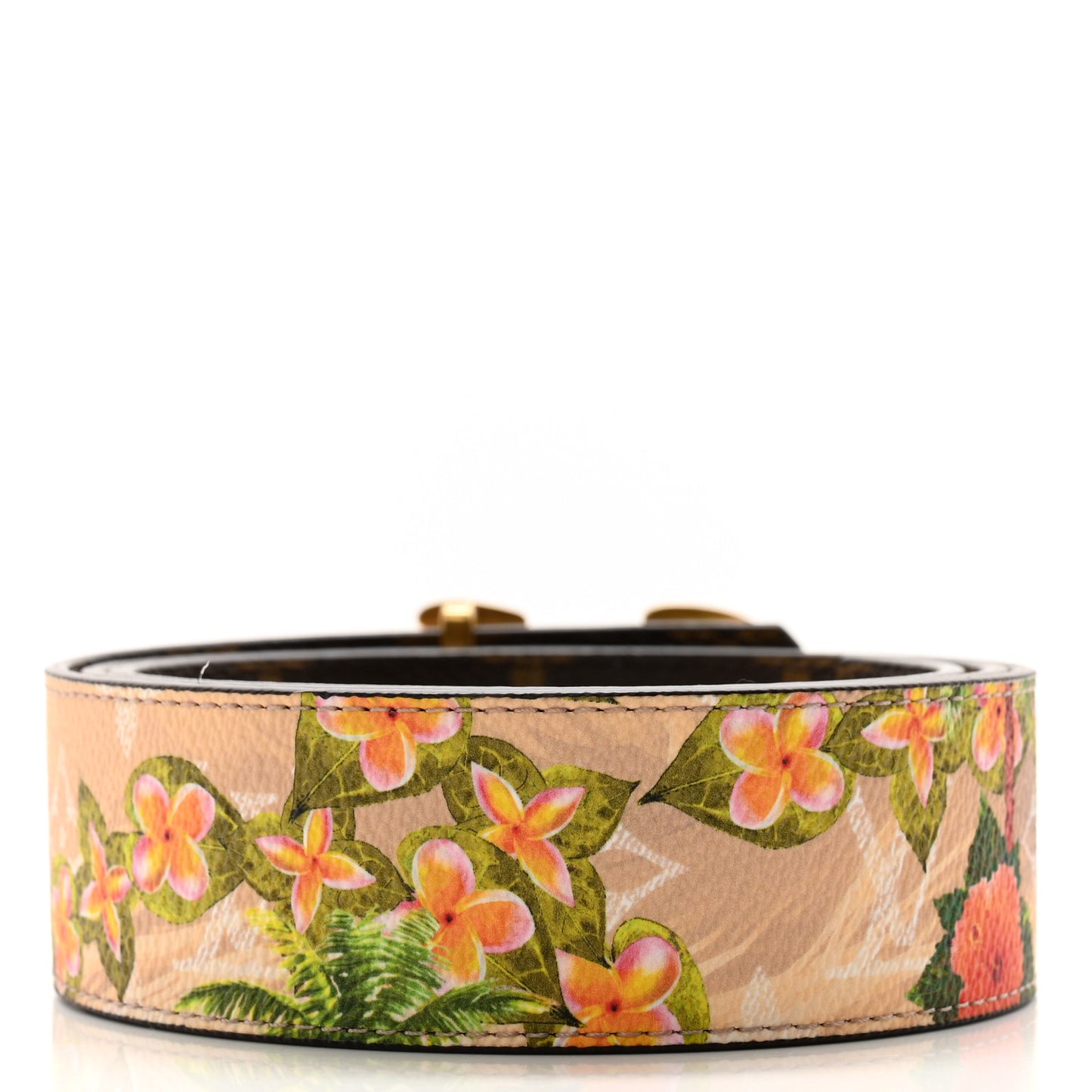 Monogram Sailors 40mm LV Tag Reversible Belt 90 36 Sand