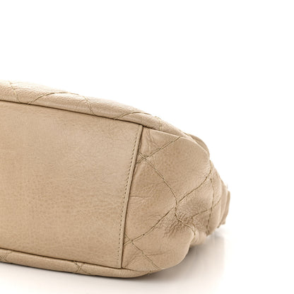 Chanel Glazed Calfskin Stitched On The Road Flap Dark Beige 9 of 10