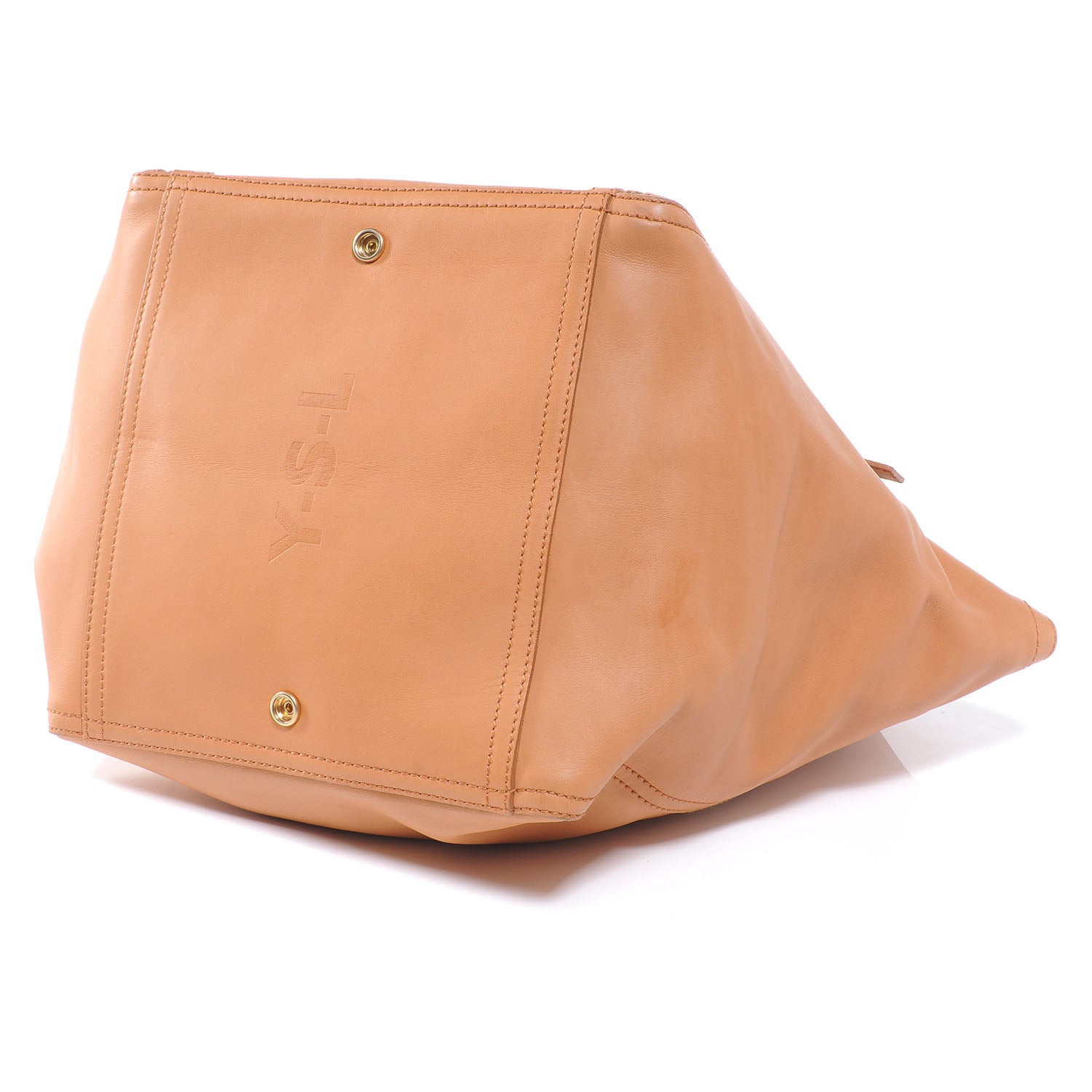 Saint Laurent Large Downtown Tote Camel 4 of 7