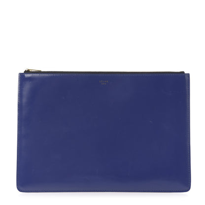 Celine Smooth Calfskin Zip Pouch Indigo 1 of 10