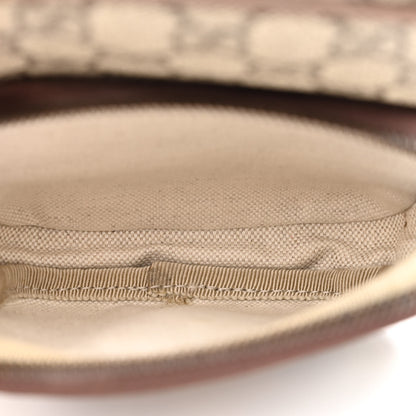 Gucci GG Supreme Monogram Mini Neo Vintage Double Zip Messenger Bag Beige New Acero Crop 6 of 12