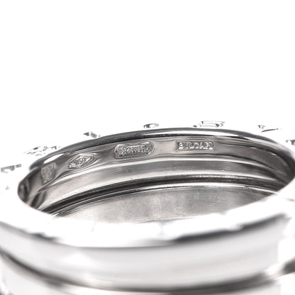 Bulgari 18K White Gold B.Zero1 Three-Band Ring 51 5.75 6 of 6