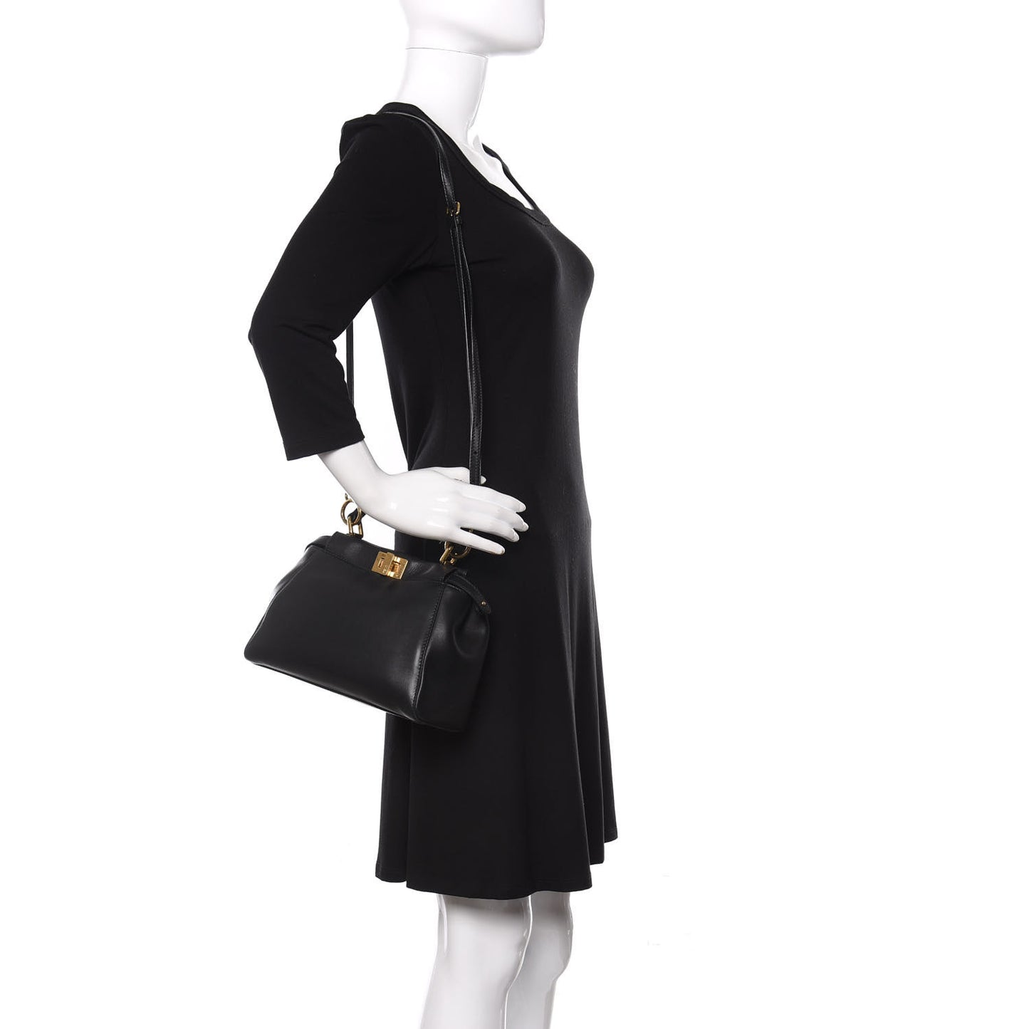 Nappa Mini Peekaboo Iconic Satchel Black