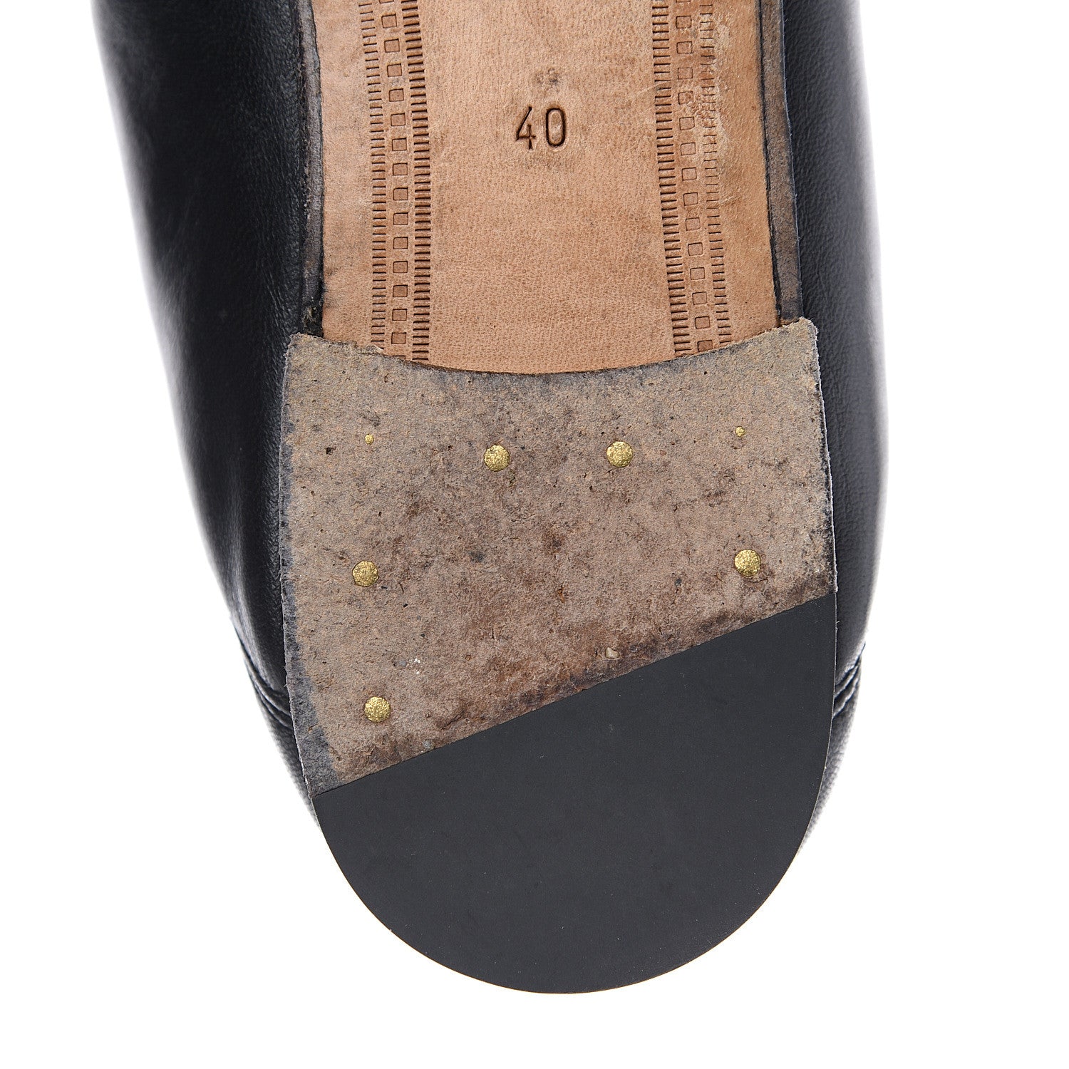 Gucci Lambskin Womens Brixton Horsebit Loafers 40 Black 11 of 13