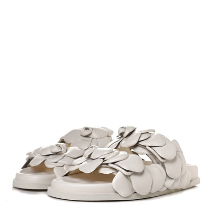 Valentino Garavani Kidskin Atelier 03 Rose Edition Double Buckle Slide Sandals 37 Avorio 3 of 11
