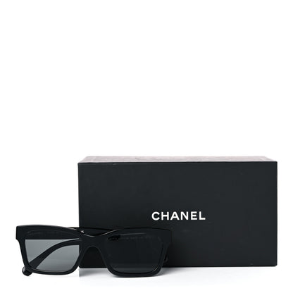 Chanel Acetate Polarized Square Sunglasses 5417-A Black 10 of 10