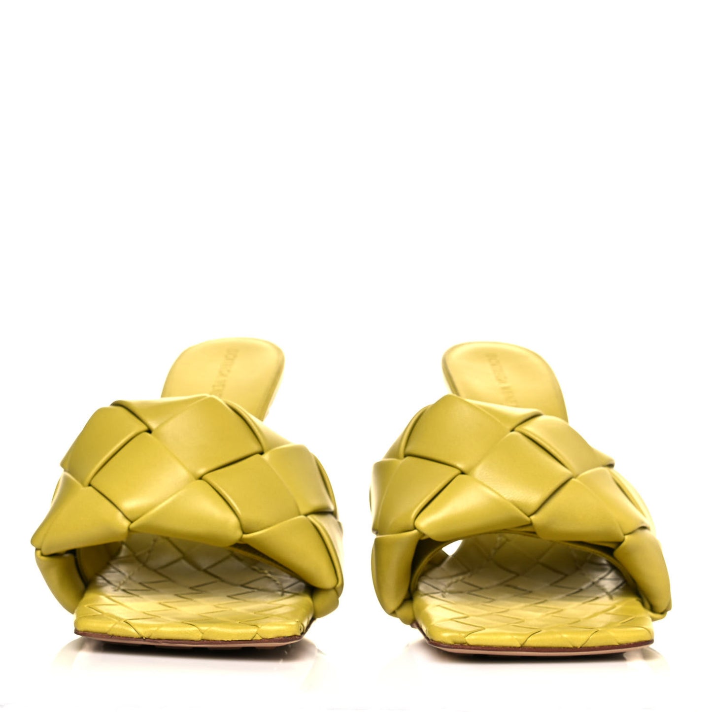 Nappa Maxi Intrecciato Lido 90mm Mule Sandals 41 Acid