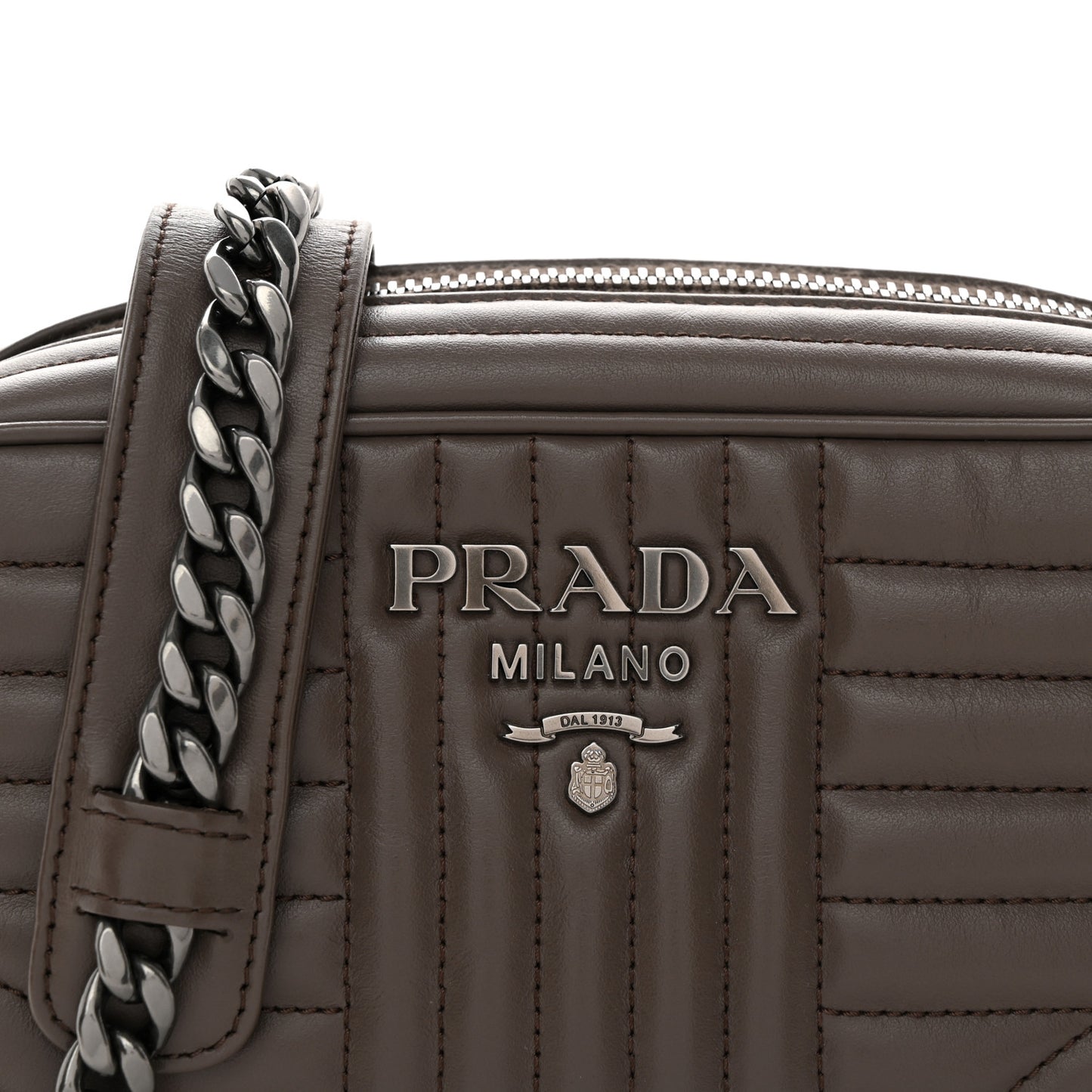 Soft Calfskin Diagramme Camera Bag Bambu