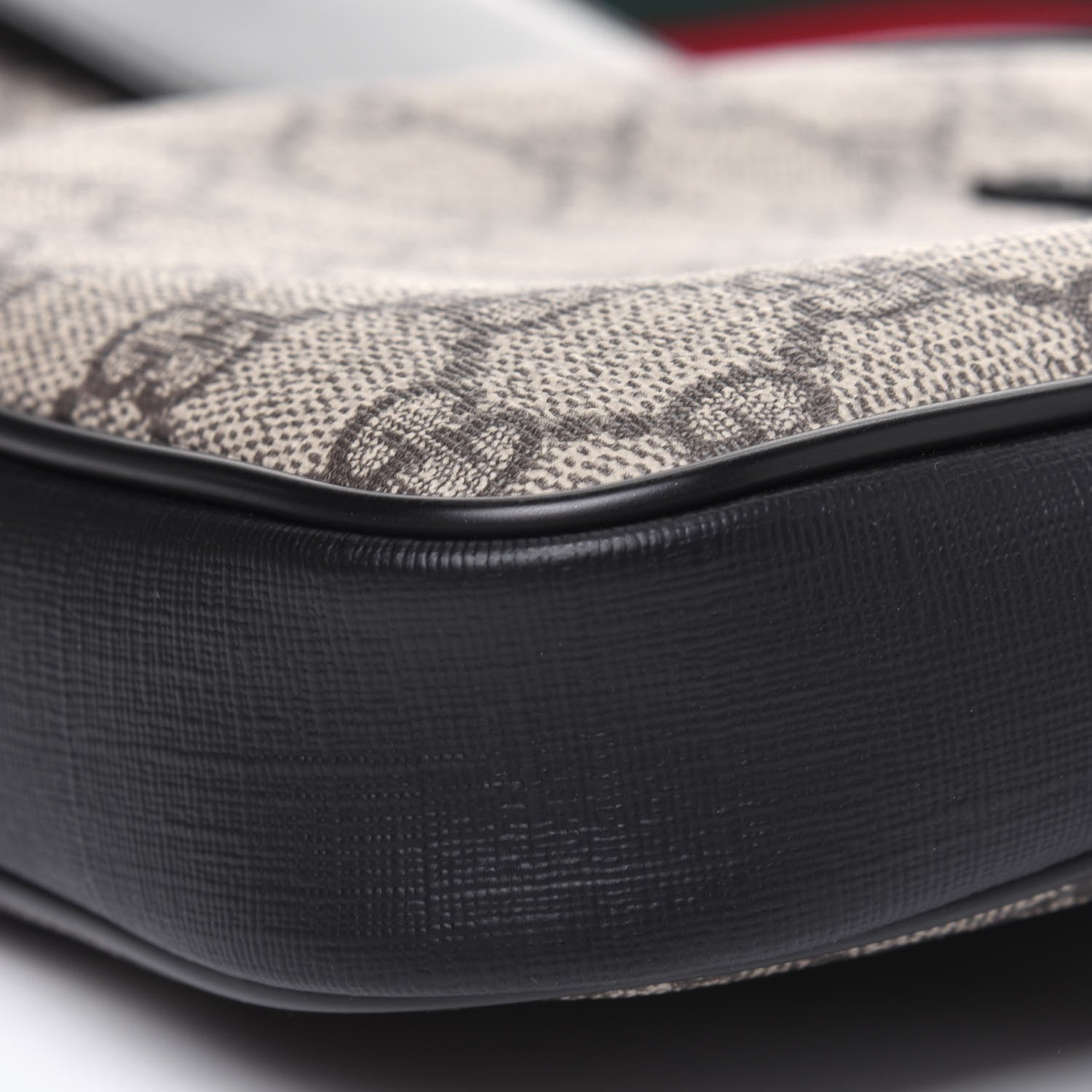 Gucci GG Supreme Monogram Web Belt Bag Black 13 of 15
