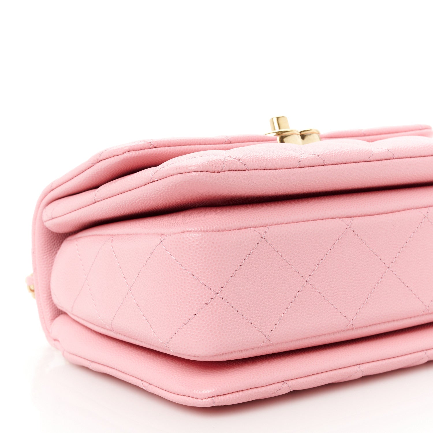 Chanel Caviar Quilted Mini Coco First Flap Pink 9 of 10