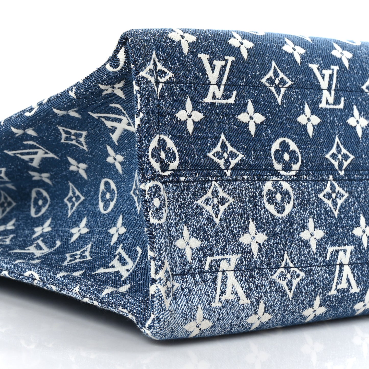 Monogram Jacquard Denim Onthego MM Bleu