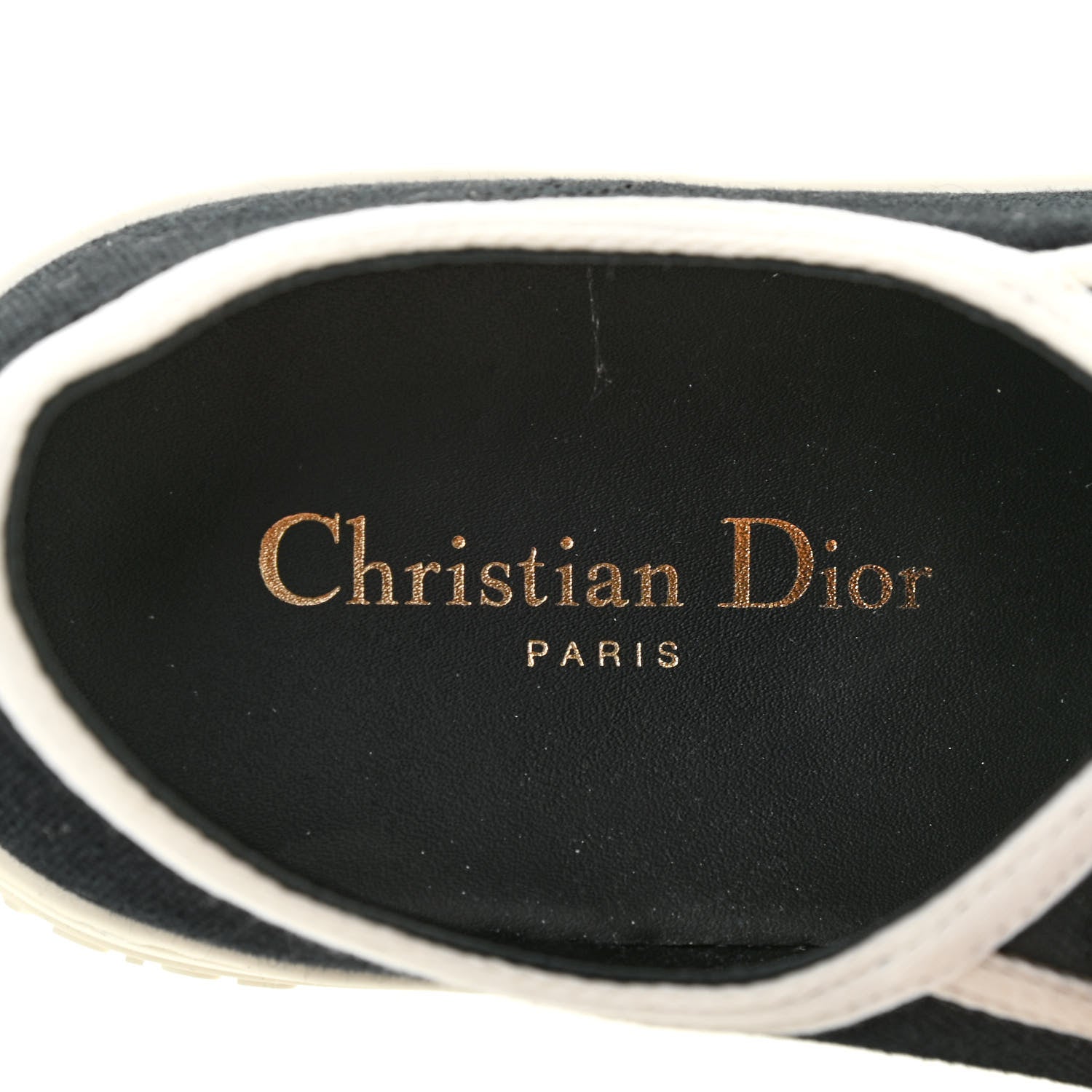 Christian Dior Canvas Walk'N'Dior Low Top Sneakers 38 Black 6 of 8