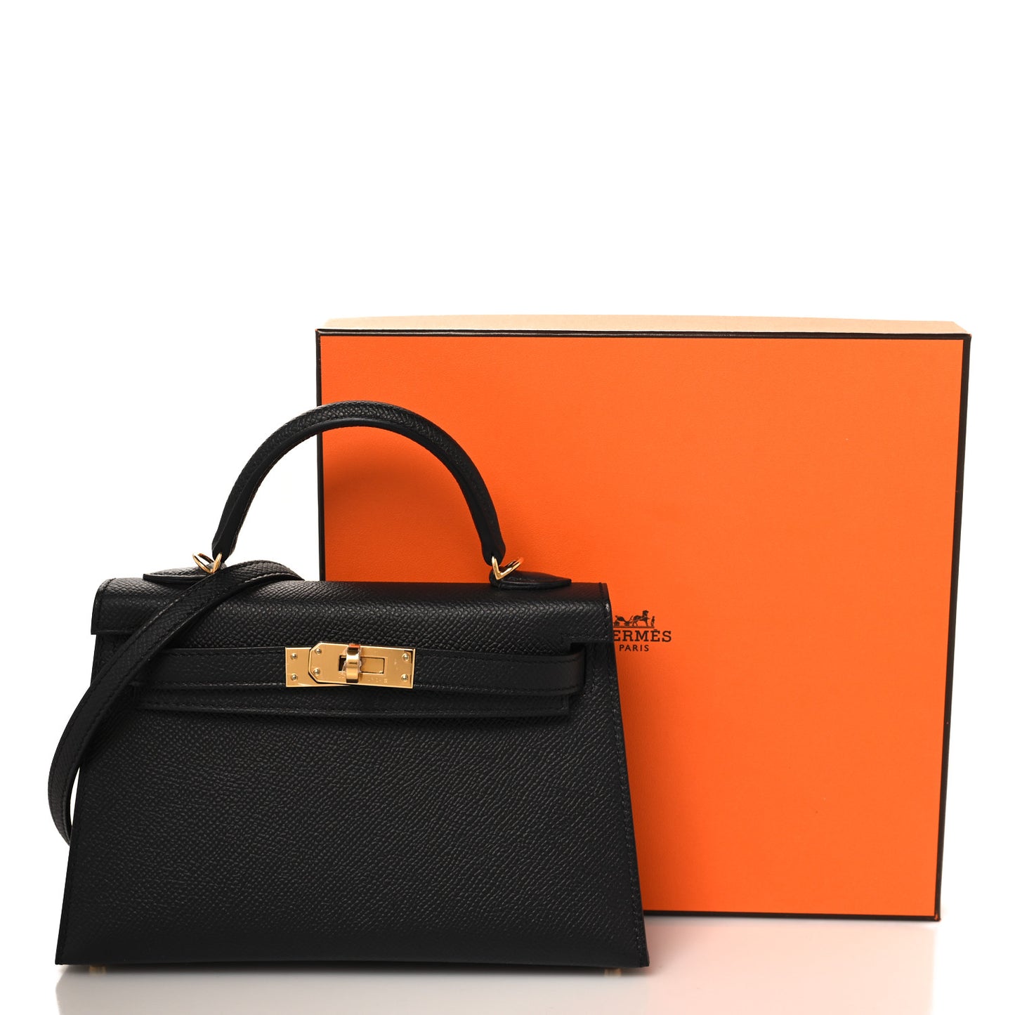 Epsom Mini Kelly Sellier 20 Black