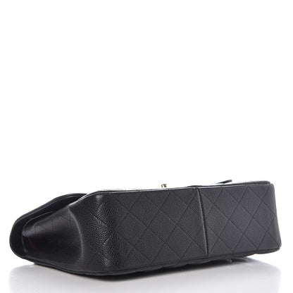 Chanel Caviar Quilted Jumbo Double Flap Black 5 of 10