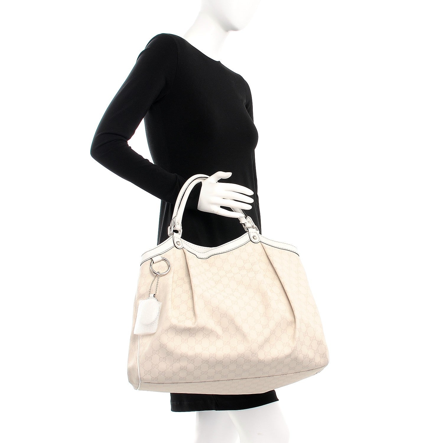 Gucci Monogram Large Sukey Tote Off White 2 of 8