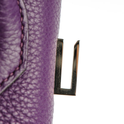 Hermes Taurillon Clemence Birkin 30 Ultraviolet 18 of 27