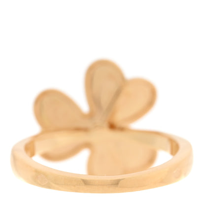 Van Cleef & Arpels 18K Yellow Gold Diamond Small Frivole Ring 52 6 3 of 5