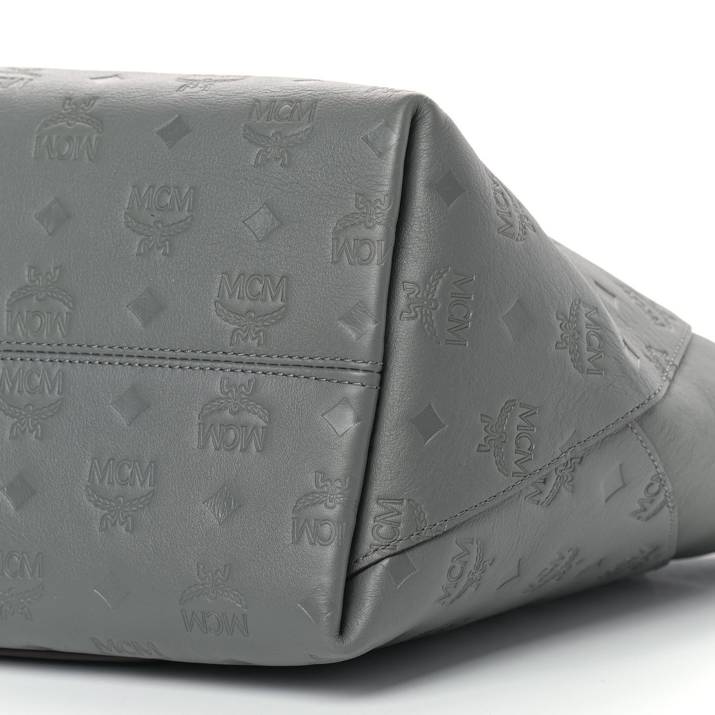 Calfskin Ottomar Monogram Medium Klara Top Zip Tote Charcoal