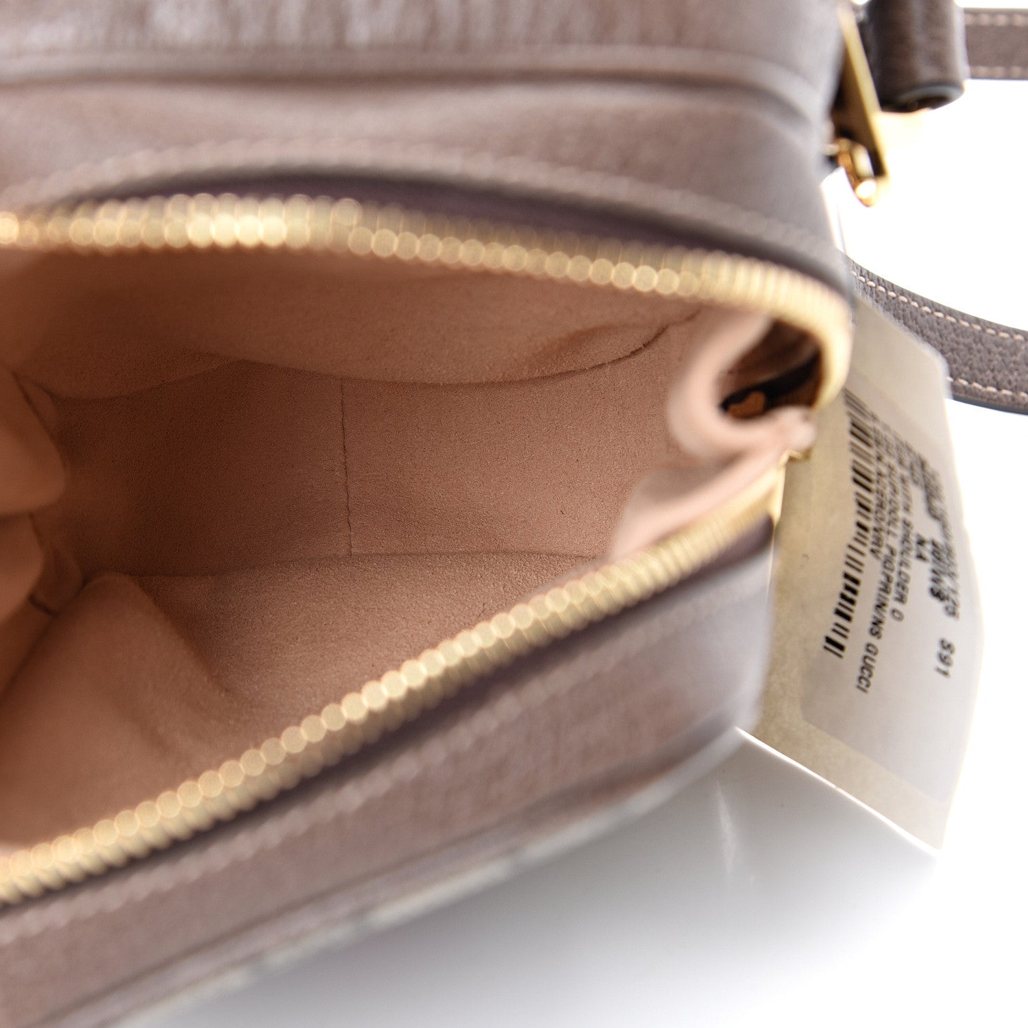 Gucci GG Supreme Monogram Web Mini Ophidia Double Zip Crossbody Bag Beige New Acero 5 of 10